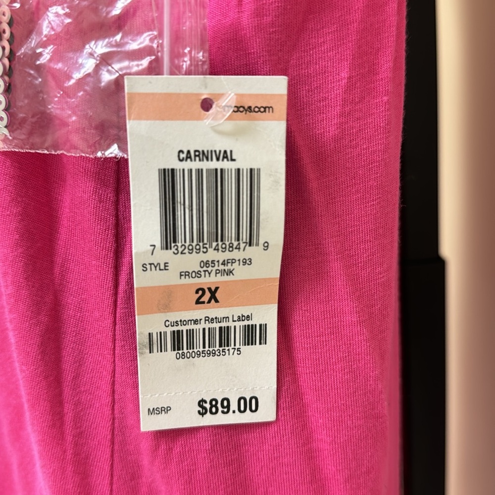 Pink Butterfly Slip Dress - Picture 4 of 8